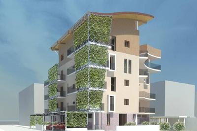 Rimini - Ipotesi progettuali per nuovo edificio residenziale in via Cirene - 2010
